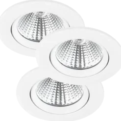 Nordlux Fremont LED-indbygningsspot 3-kit hvid