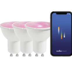 Nordlux smart pære LED GU10 color 3 pk