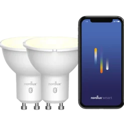 Nordlux smart pære LED GU10 SMD hvid 2 pak