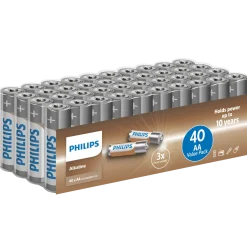 Philips Alkaline LR6/AA batteri 40 stk.
