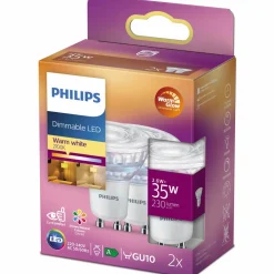 Philips Spot LED pære GU10 35W 2 pack