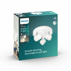 Philips Star LED spot 3x4W hvid