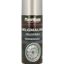 Plasti-kote fælgmaling metallic sølv 400 ml