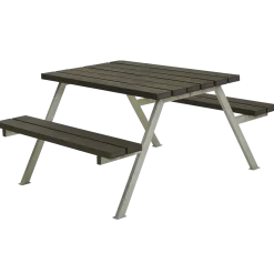 PLUS Alpha bord/bænkesæt 118 cm RePlast Sort