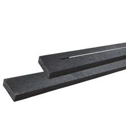 PLUS Alpha bord/bænkesæt m/2 ryglæn 118 cm RePlast Sort