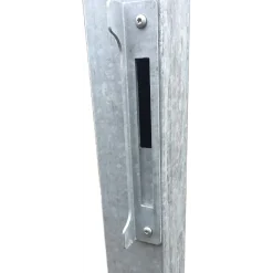 Plus Artura enkeltlåge m/stålstolpe højrehængt 115x95 cm skifergrå