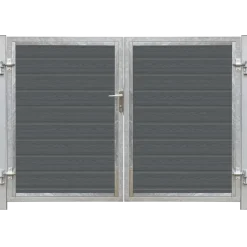 PLUS Artura komposit dobbeltlåge 213×135 cm m/stolper til nedstøbning
