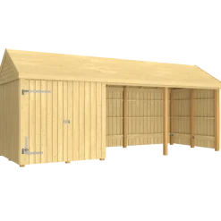 Plus Classic Multi Havehus 14,5 m²  3 moduler m/enkeltdør og åben front