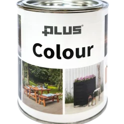 PLUS Colour lasurfarve Grøn RAL 6009 Dækkende 3/4LT