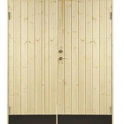 Plus dobbeltudhusdør panel inkl. karm HU 127,8x197,8 cm