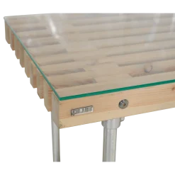 Plus Glasplade m/poleret kant 137,5x75,5 cm