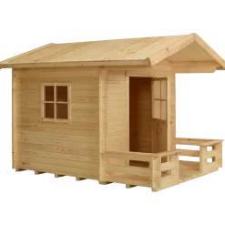 PLUS Legehus 182×161 cm + 72 cm terrasse ubehandlet inkl. tagpap