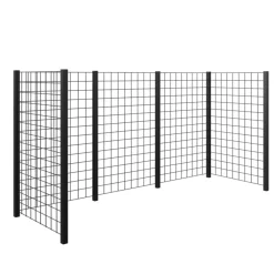 Plus Lund renovationsskjul 85x124x165 cm sort