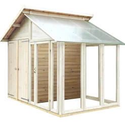 Plus redskabsrum/drivhus ubehandlet 6,6 m²