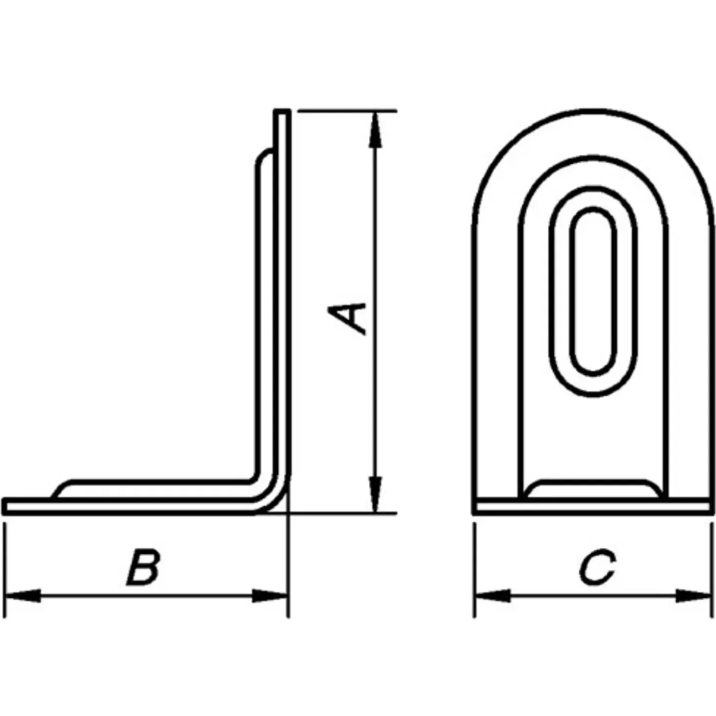 PN riglejern H39xD28xB23 mm. elforzinket