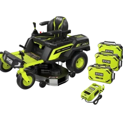 Ryobi RY72ZTRX107-210 72V 137 cm zero turn plæneklipper 3x10 Ah batt.