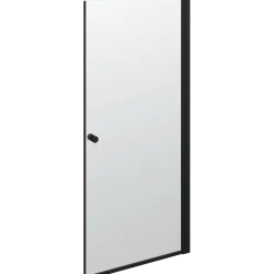 Scanbad brusedør 89x200 cm mat sort