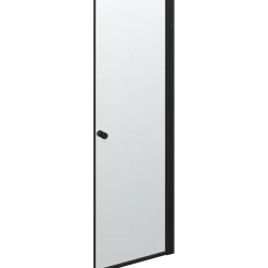 Scanbad brusedør 69x200 cm mat sort