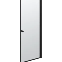 Scanbad brusedør 79x200 cm mat sort
