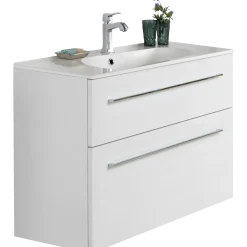 Scanbad Delta vaskeskab m/Karat vask 100 cm mat hvid