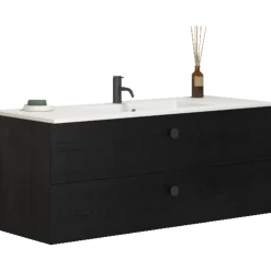 Scanbad Delta vaskeskab m/Micca vask 120 cm sort eg