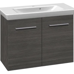 Scanbad Multo vaskeskab m. låger inkl. Lotto vask 85 cm pinegrey