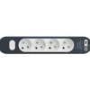 4-stikdåse med ledning og USB A+C 1,4m