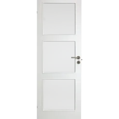 Swedoor Clever-line Easy GW3 m/glas glat hvid 40x825x2040 mm