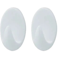 Target ovale kroge medium 2 stk hvid