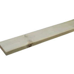 Terrassebrædder glat fyr trykimprægneret 32 x 125 mm x 3,6 m