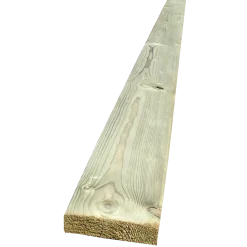 Terrassebrædder glat fyr trykimprægneret 32 x 125 mm x 3,6 m