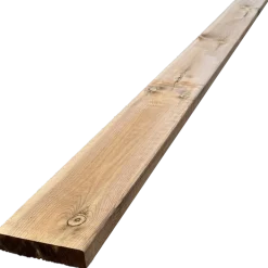 Terrassebrædder rillet/glat fyr brunimprægneret 32x125 mm x 4,2 m