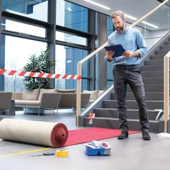Tesa® Signal Afspærringstape 80 mm x 100 m rød-hvid