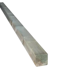Tømmer høvlede stolper trykimprægneret 70 x 70 mm x 2,4 m