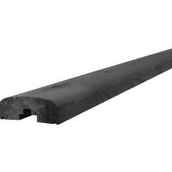 Topprofil brædt sortmalet 50x125 mm x 3,9 m