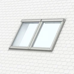 Velux EBL MK04 tvillingeinddækning til fladt tag 78x98 cm