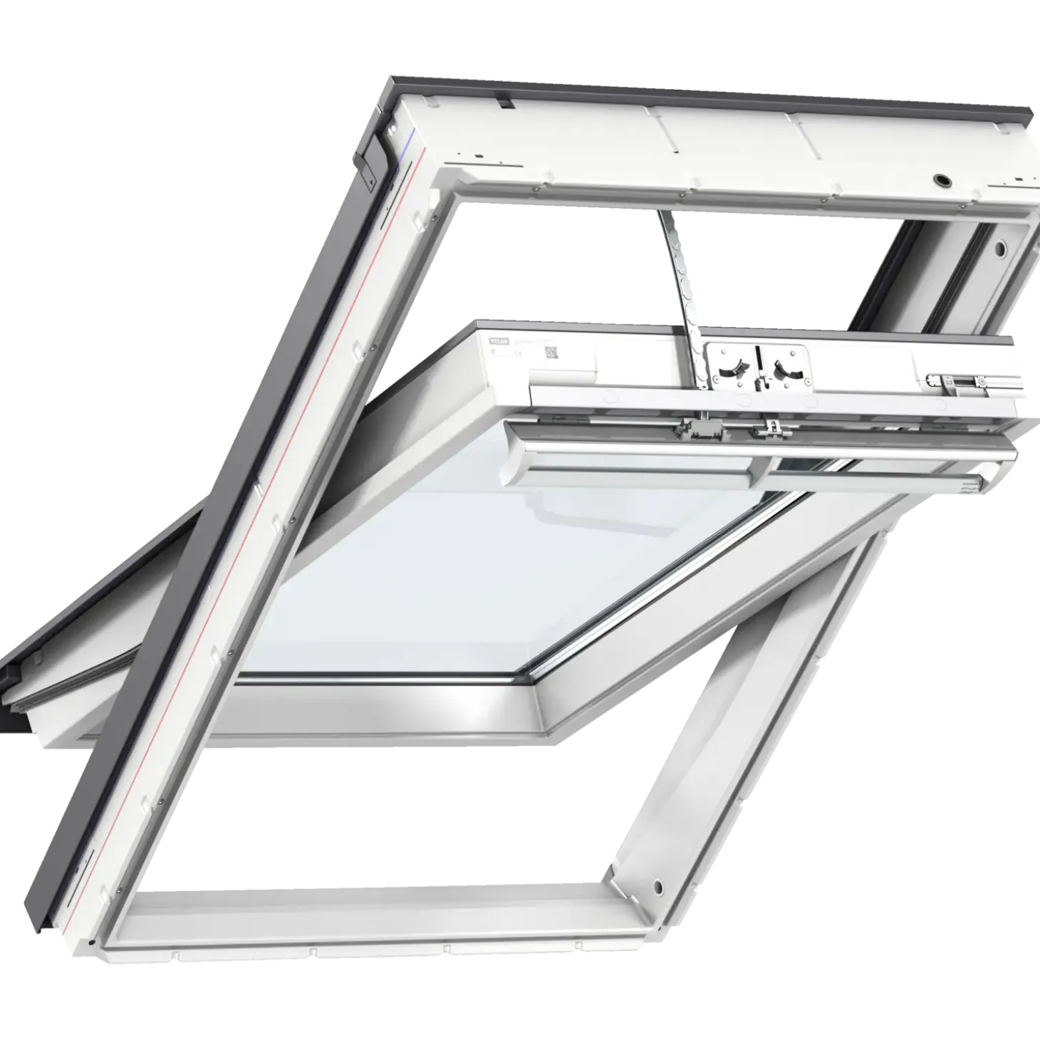 Velux GGU MK08 006821 fjernbetjent vippevindue hvid polyurethan 78x140 cm