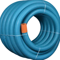 Wavin drænrør blå PVC 80 mm x 50 m