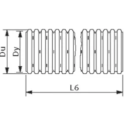 Wavin drænrør korrugerede PVC 50 mm x 50 m